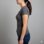 巻き肩の女性の画像です